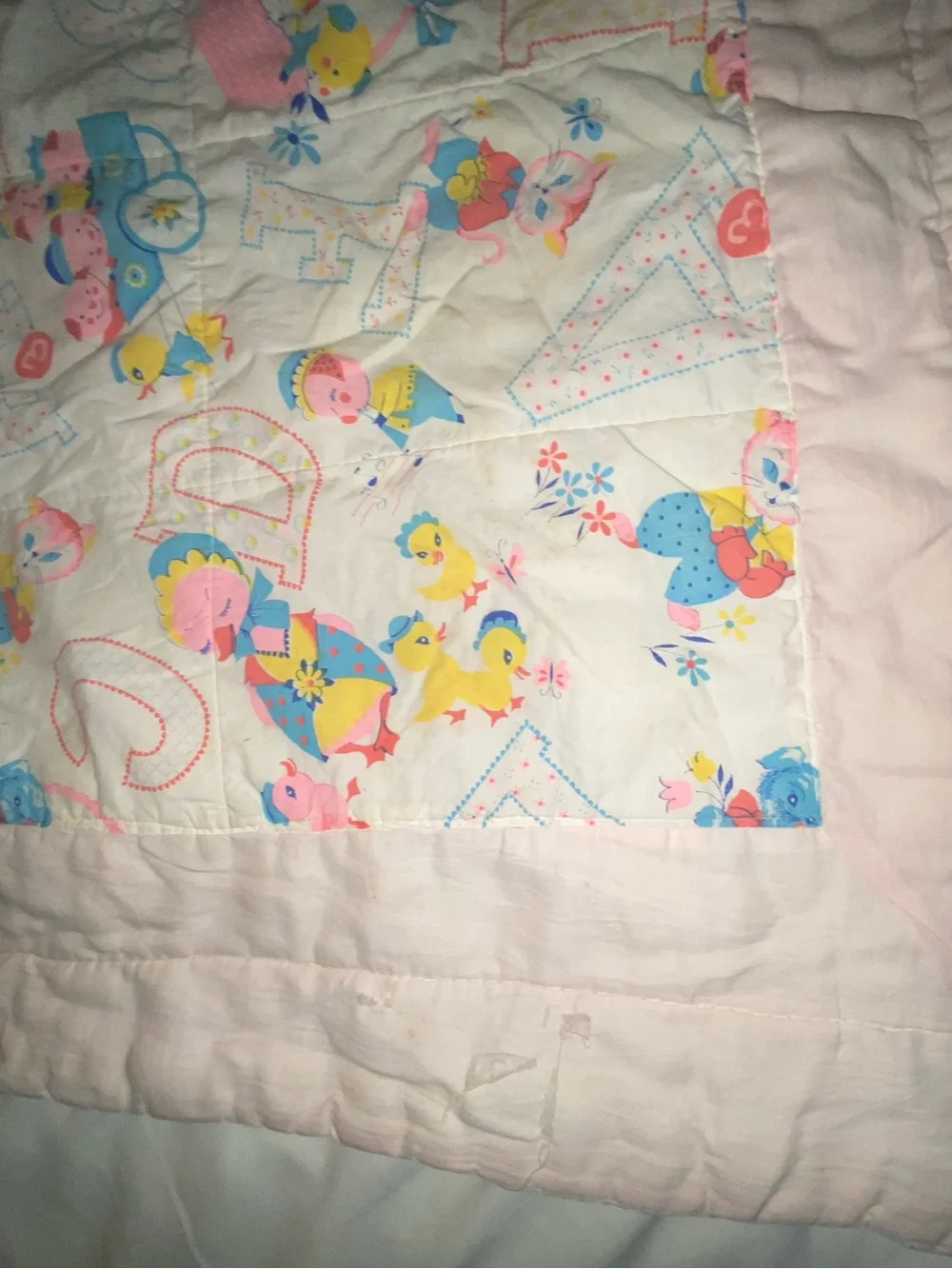 Vintage baby blanket one size